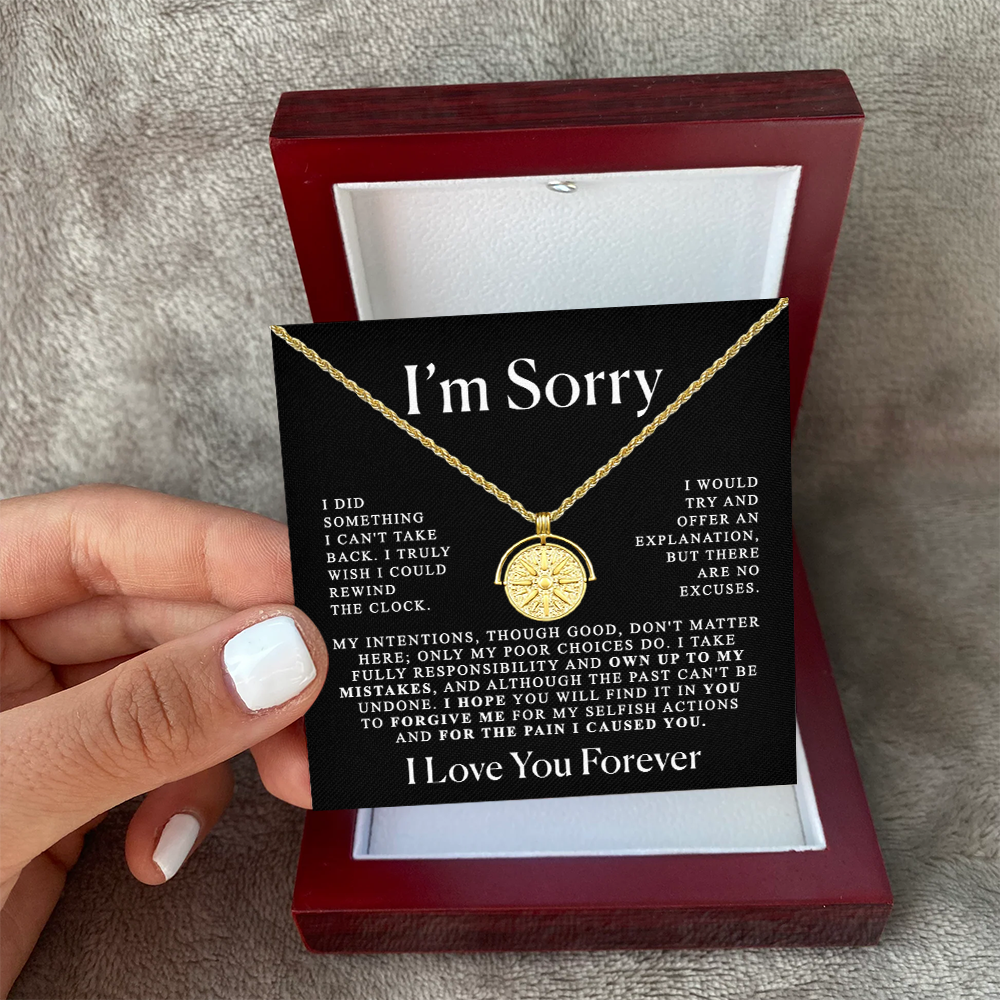 Apology Gift for Her - You are my Sunshine necklace