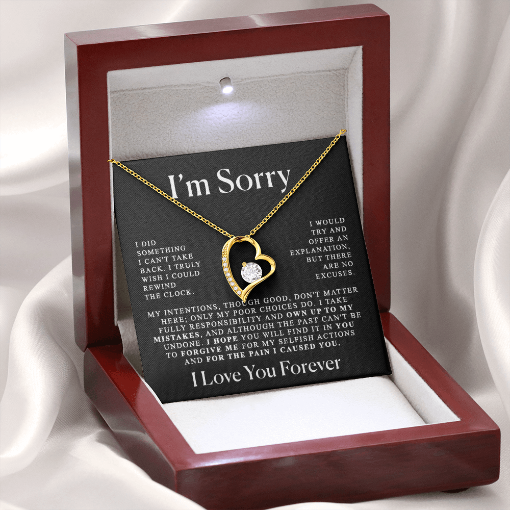Apology Gift Heart Necklace - Forever Love