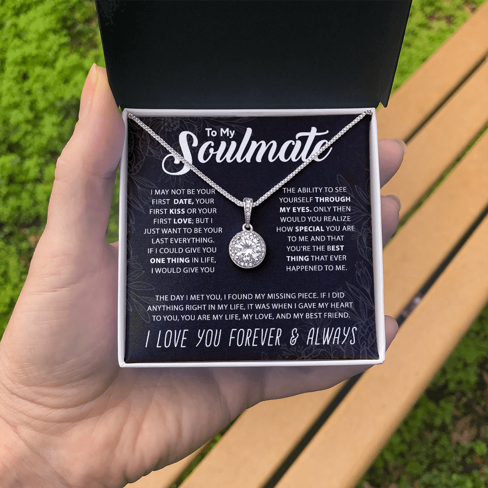 To My Soulmate - Forever and Always Heart Necklace