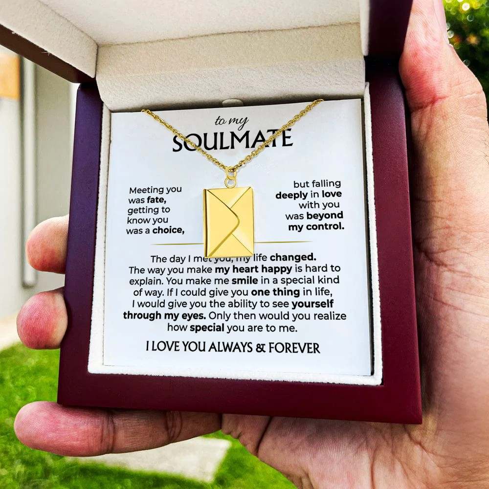 To My Soulmate - Love Letter Necklace