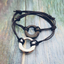 To my Son - Circle bracelet - Black