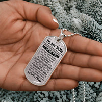 To my Son - Military tag