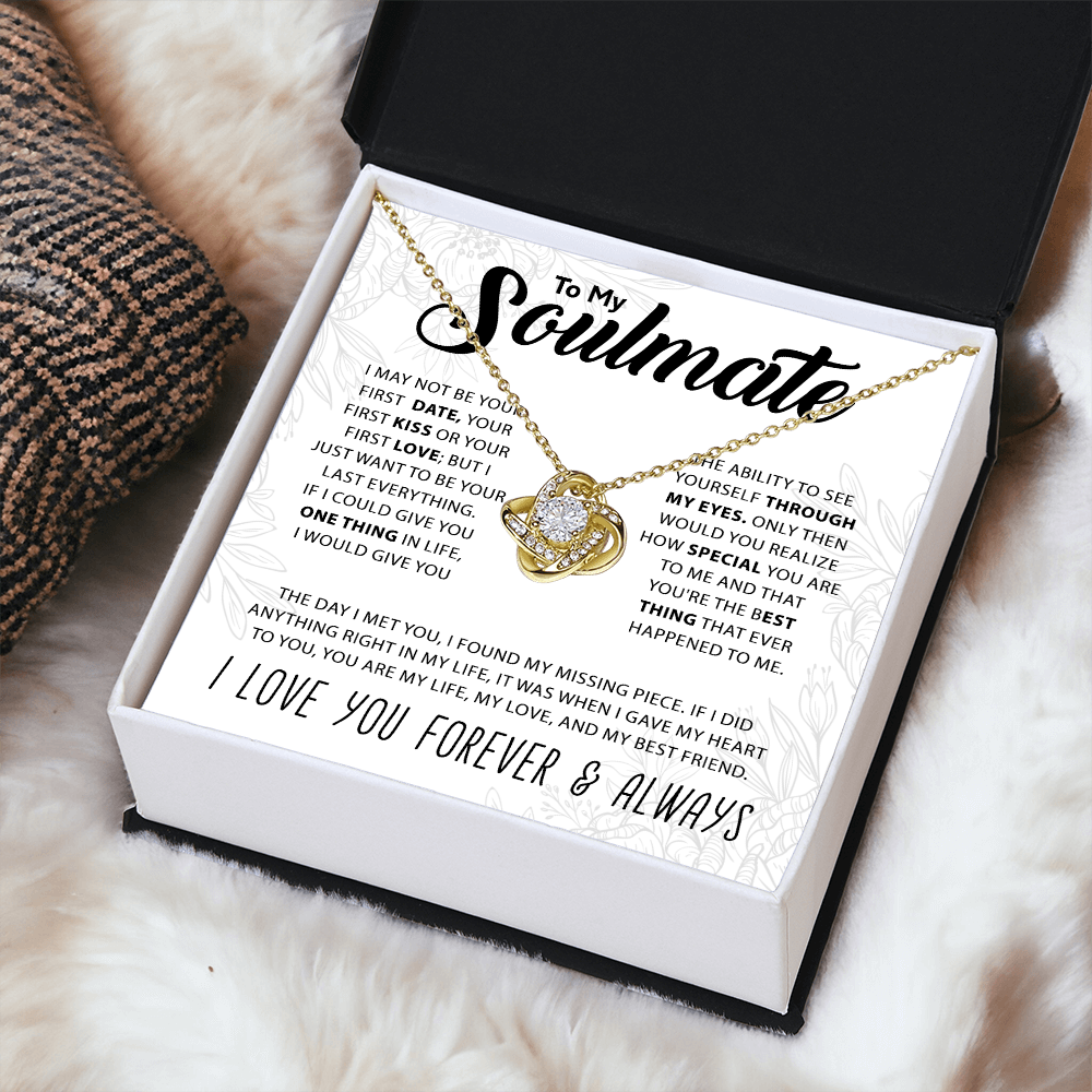 To My Soulmate - Knot Necklace