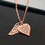 A piece of my heart - Heart angel necklace - Rose Gold