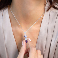 Luxus birthstone necklace - Infinity heart