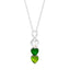 Luxus birthstone necklace - Infinity heart