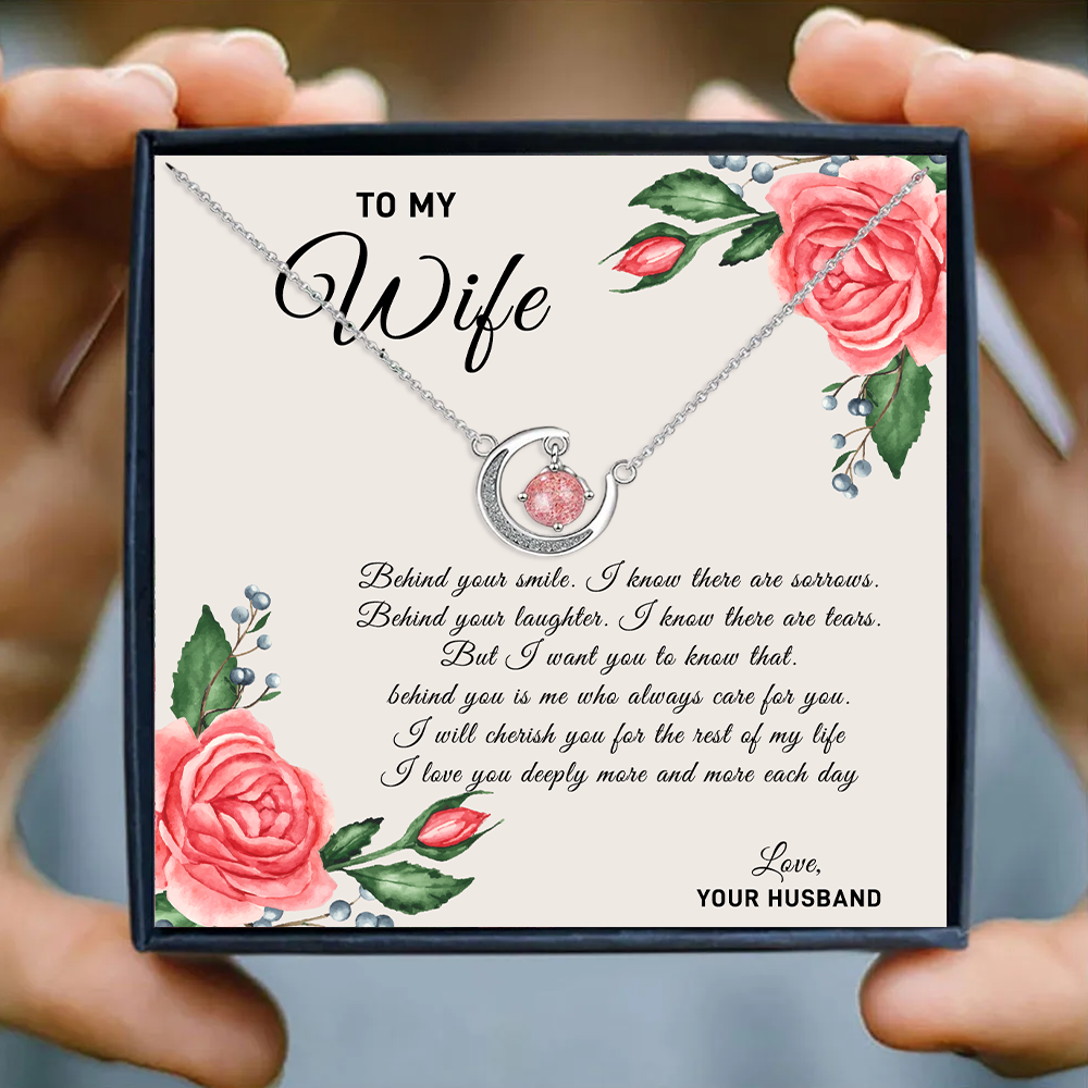 To my Wife - Moon necklace