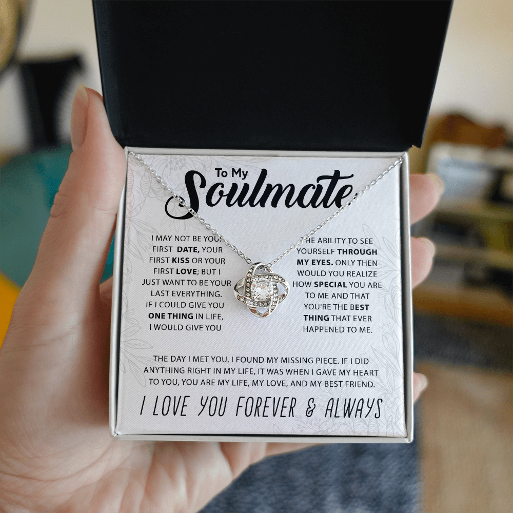 To My Soulmate - Knot Necklace