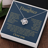 To my Daughter - Love knot necklace