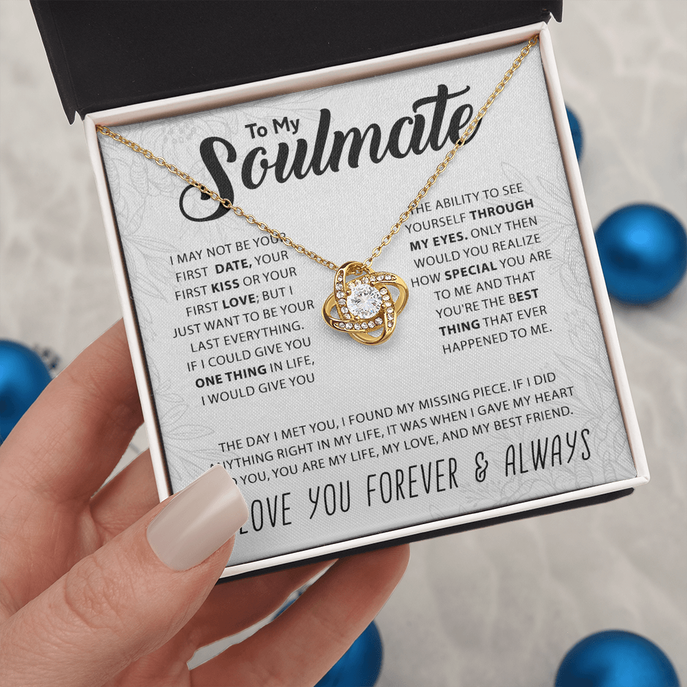 To My Soulmate - Knot Necklace