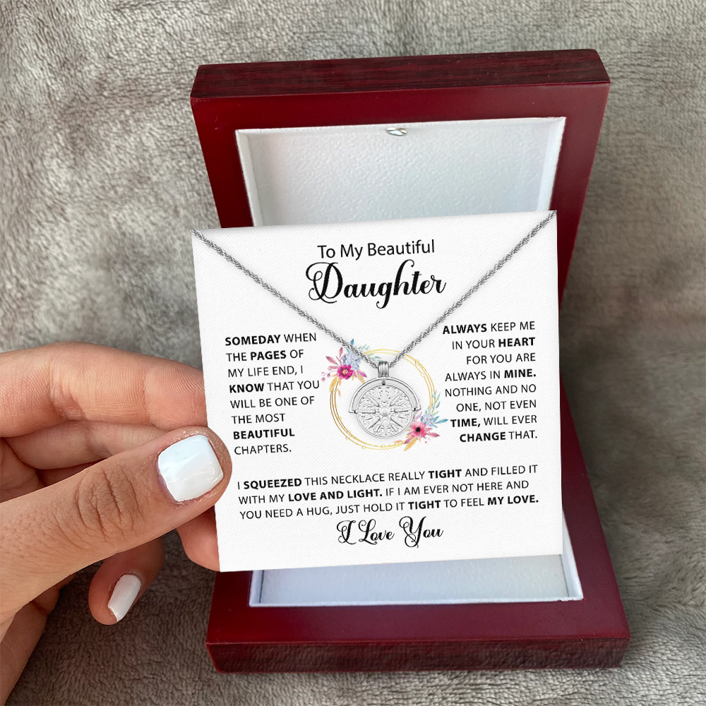 To My Daughter - Always Shine - Sun Necklace