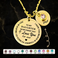 Family necklace - Never forget that I love you