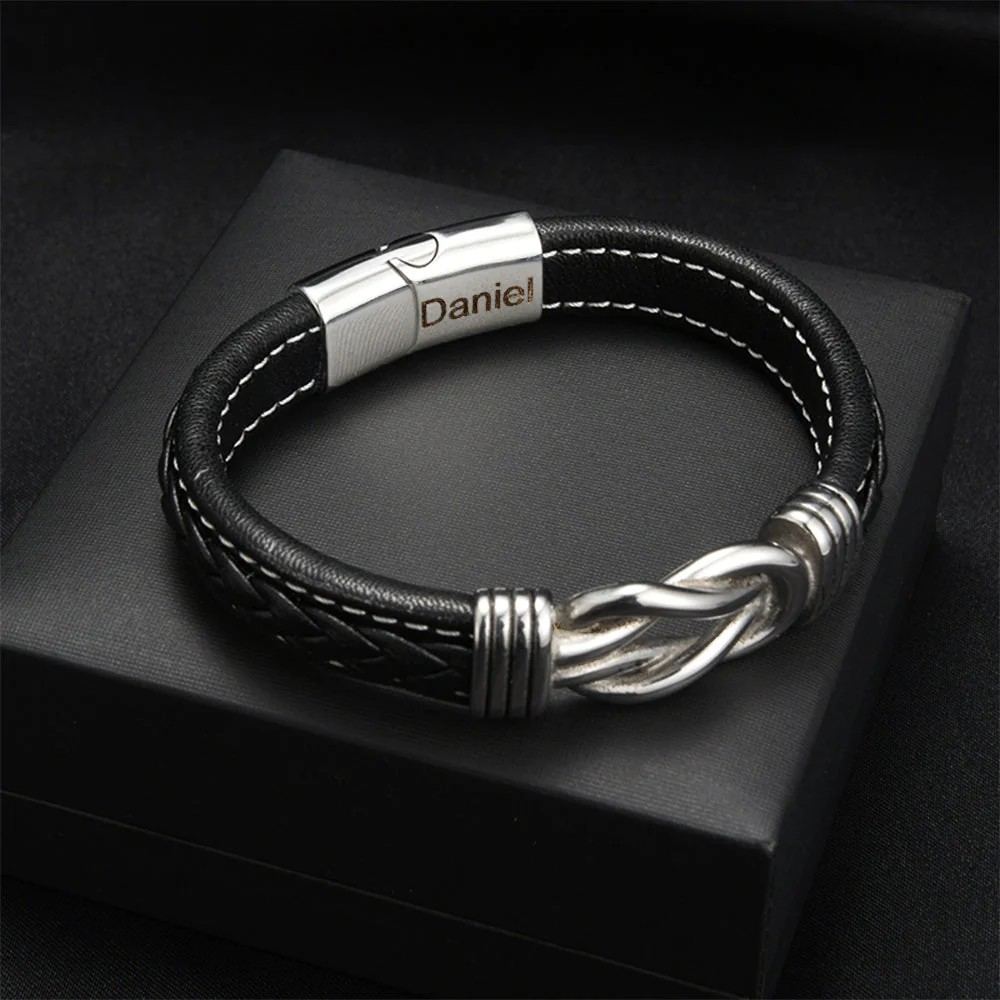 To my Son -  Infinity bracelet, bracelet with engraving