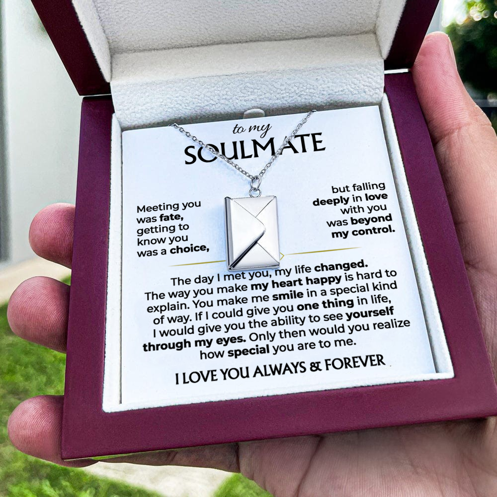 To My Soulmate - Love Letter Necklace