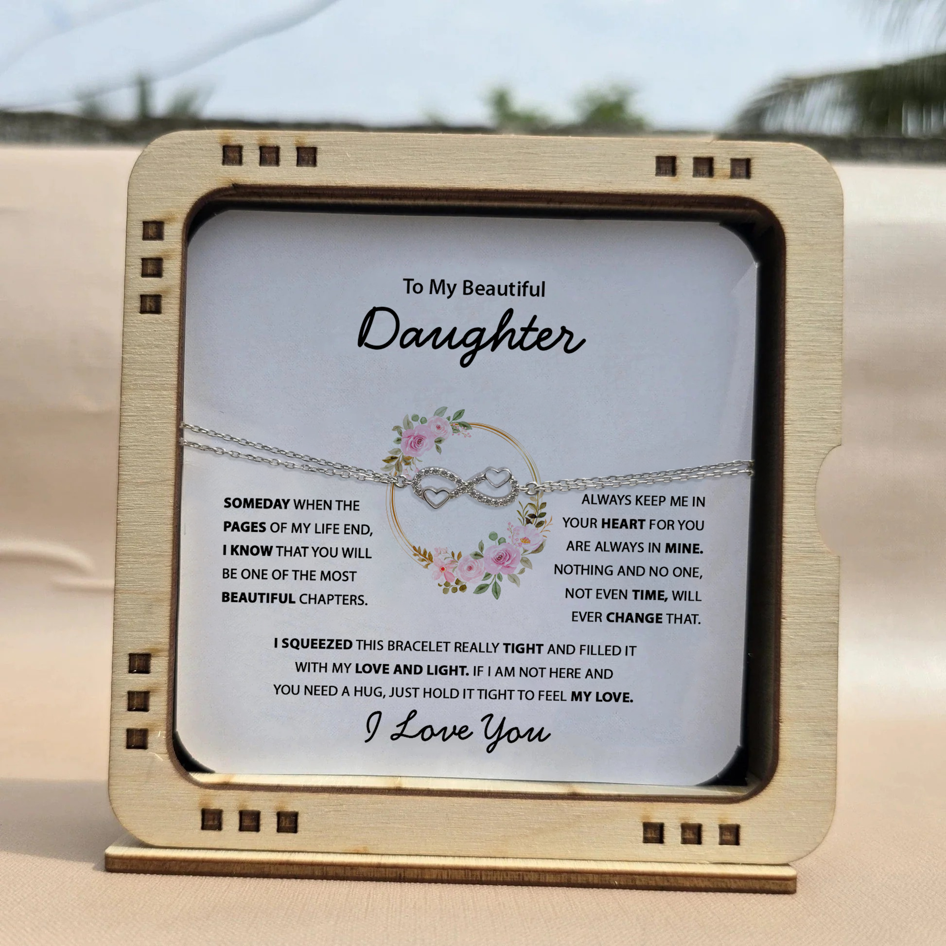 To my Daughter - Love bracelet