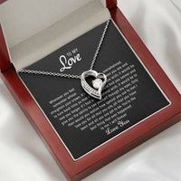 To my Love - Heart necklace - Gold