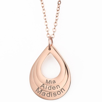 Family necklace - Rose Gold