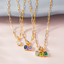 Family necklace - birthstones near my heart