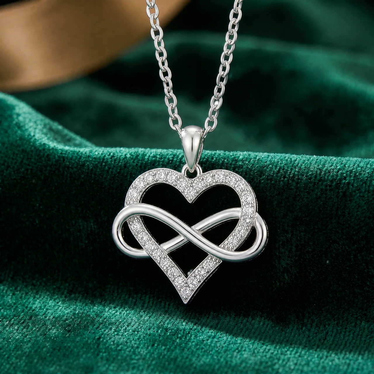 To My Wife - Infinity Heart Necklace