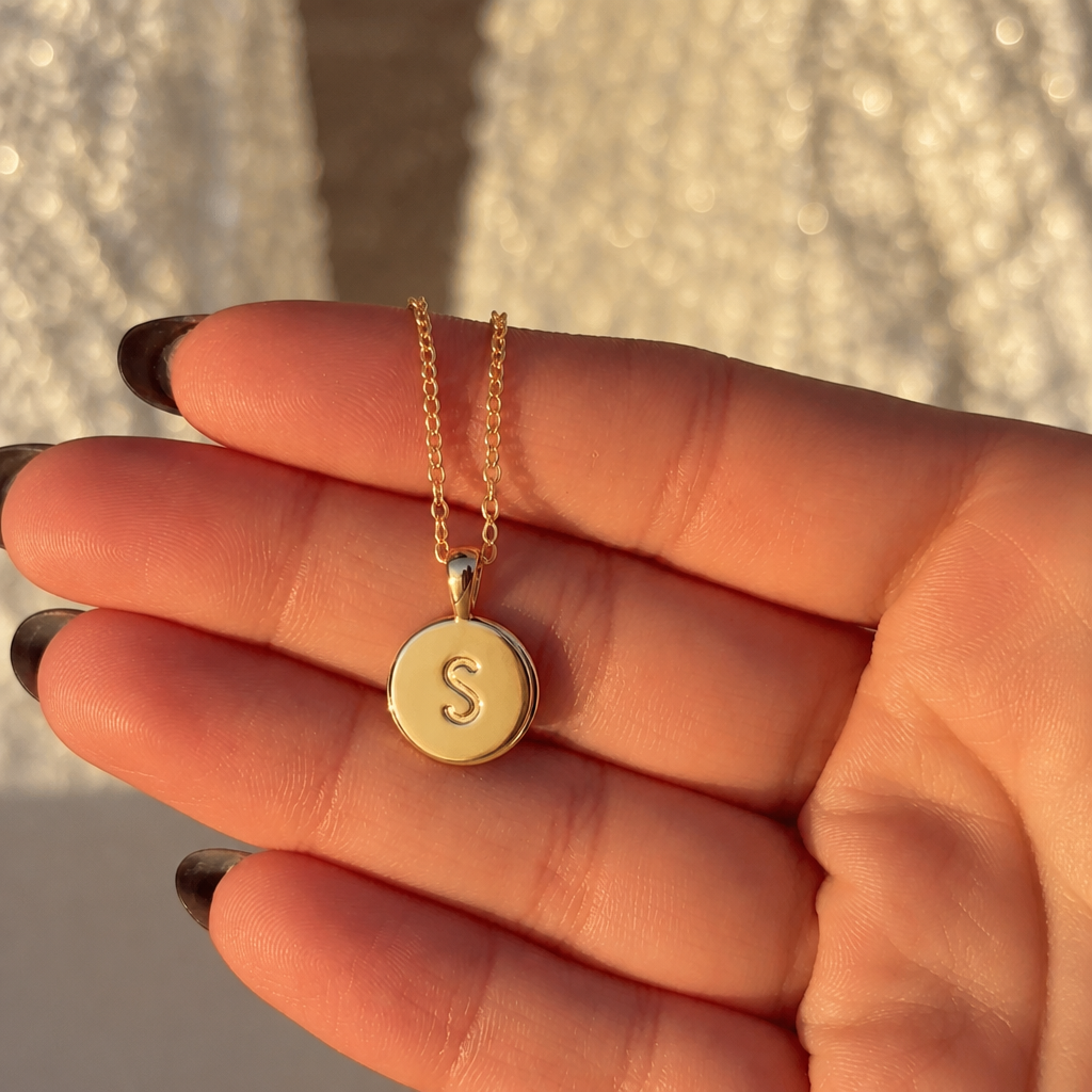 To My Mom - Name Initial Letter Necklace