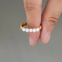 To my Daughter - Pearls ring band