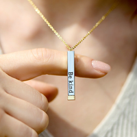 BE KIND...OF A BITCH - Mantra necklace