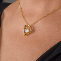 To my Love - Heart necklace - Gold