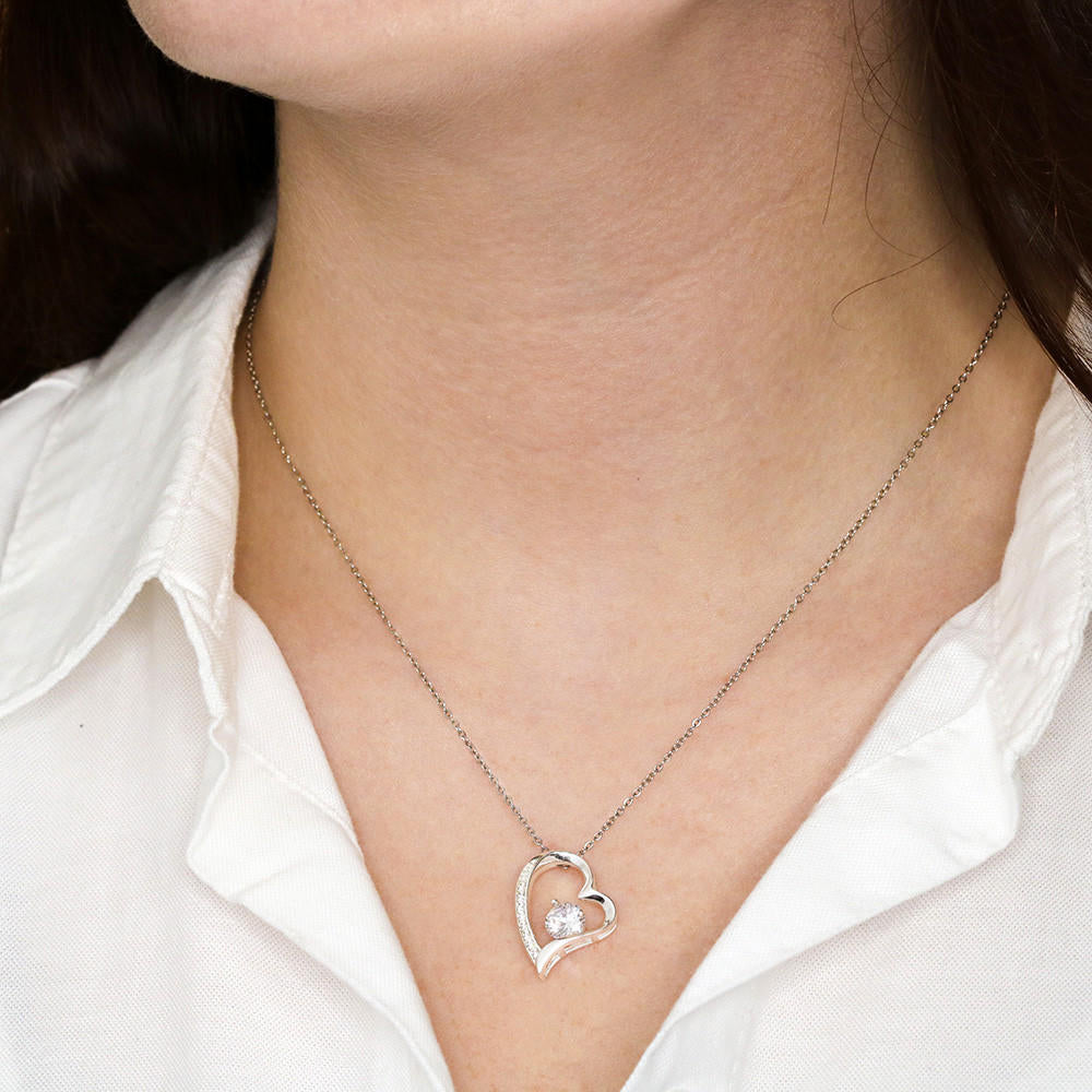 To My Wonderful Wife - Love, Your Husband - Heart Necklace