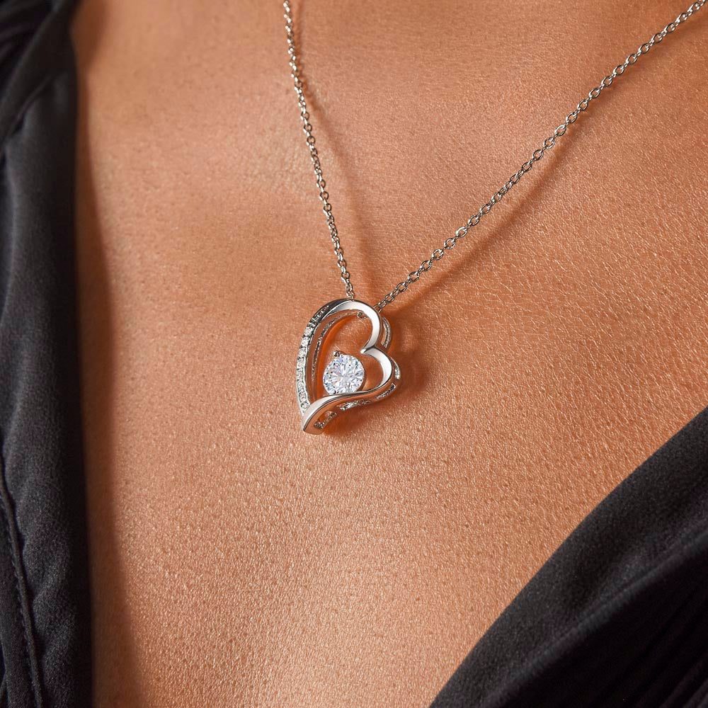 To my Beautiful Wife - Personalizable Heart necklace