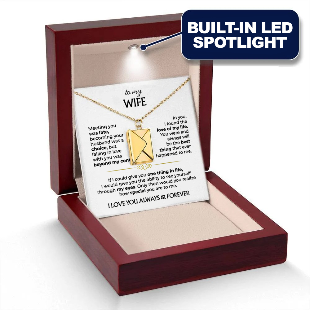 To My Wife - Love Letter Necklace