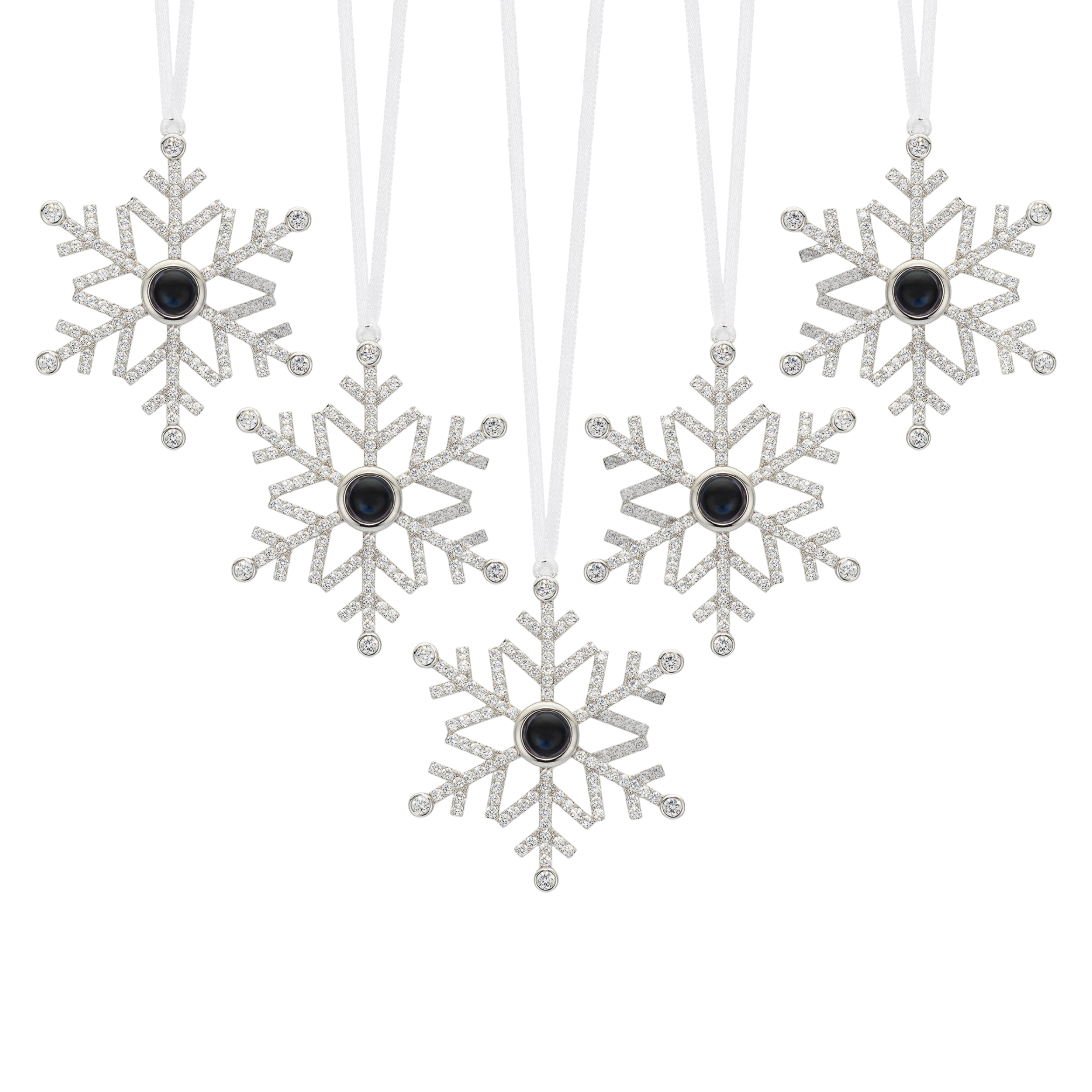 Personalized Snowflake Photo Ornament