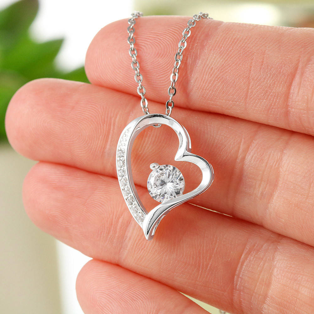 To My Wonderful Wife - Love, Your Husband - Heart Necklace