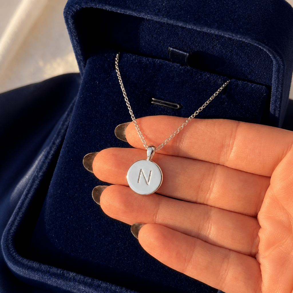To My Queen - Name Initial Letter Necklace