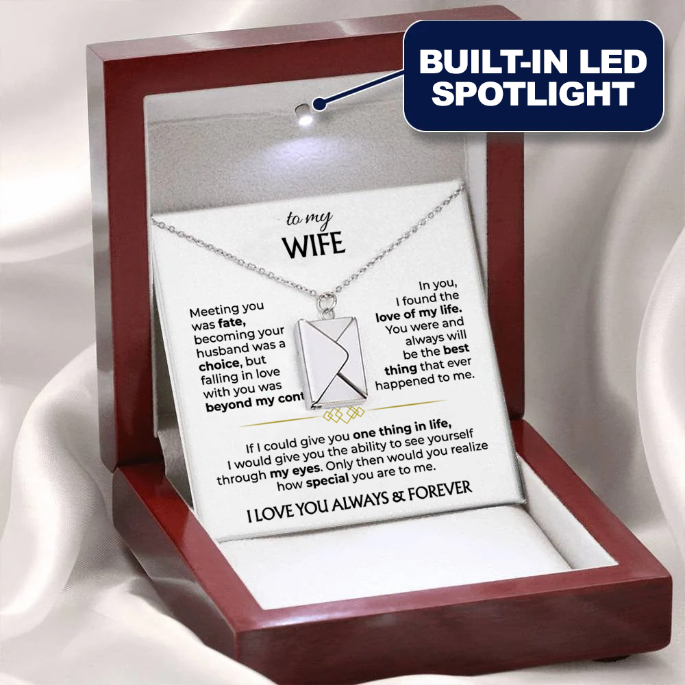 To My Wife - Love Letter Necklace