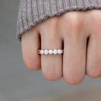 To my Daughter - Pearls ring band