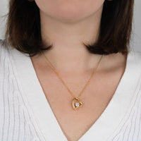 To my Daughter - Gold heart necklace