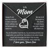 To my Mom - Birthstone heart necklace