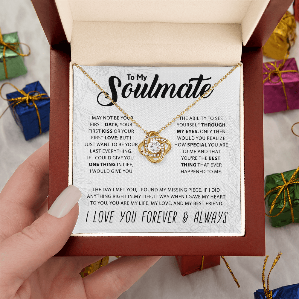 To My Soulmate - Knot Necklace