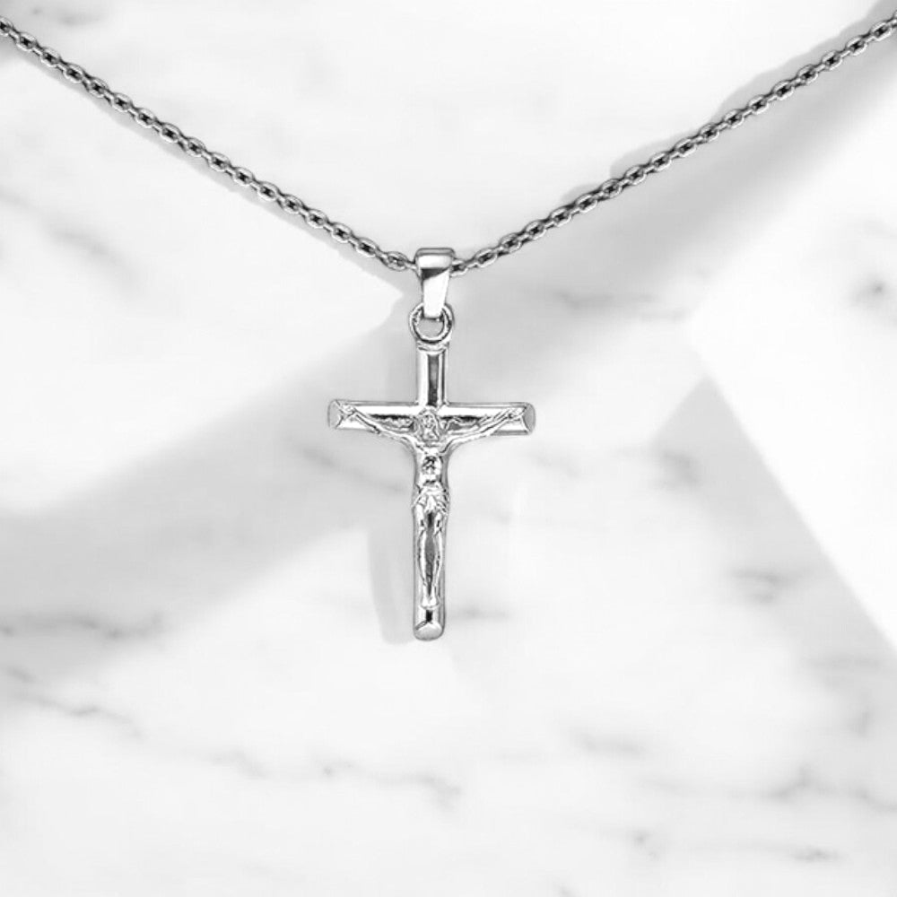 To My Husband - Cross Pendant - Gold