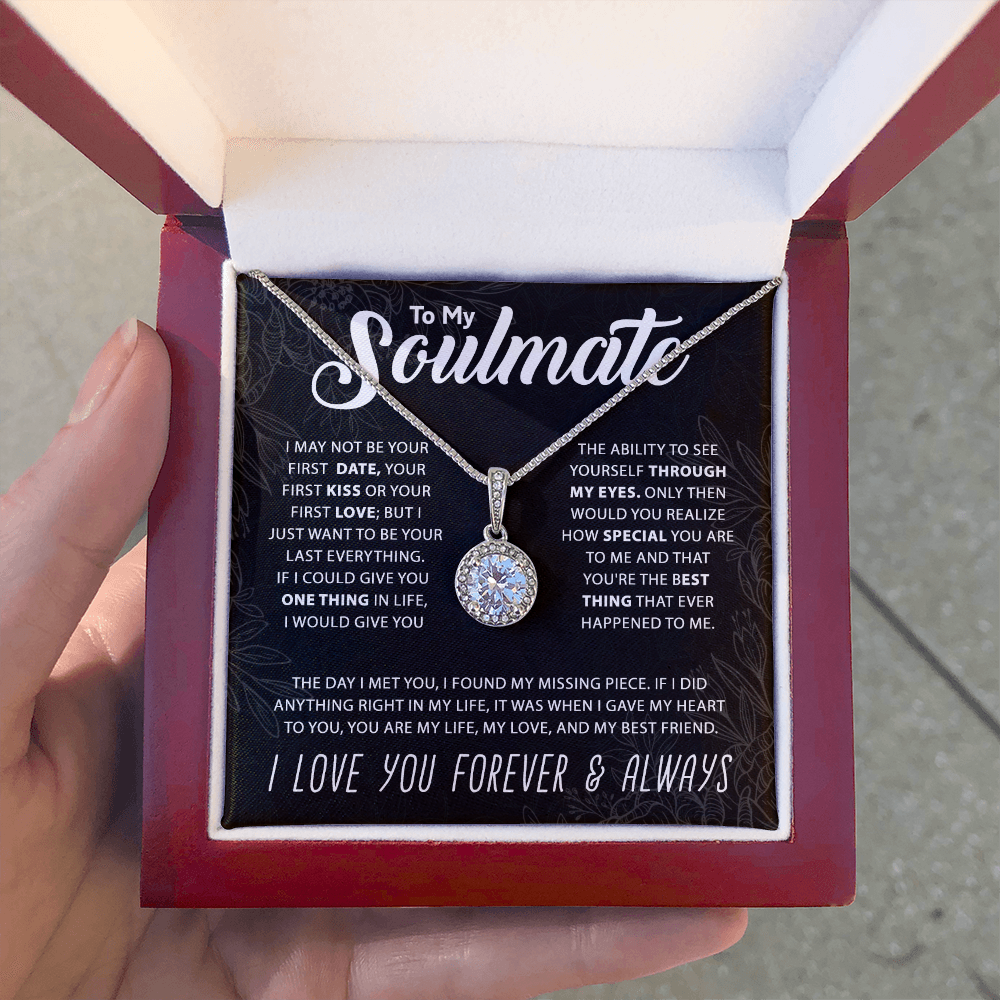 To My Soulmate - Forever and Always Heart Necklace