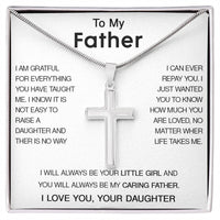 To my Dad - Luxury cross necklace