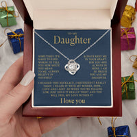 To my Daughter - Love knot necklace