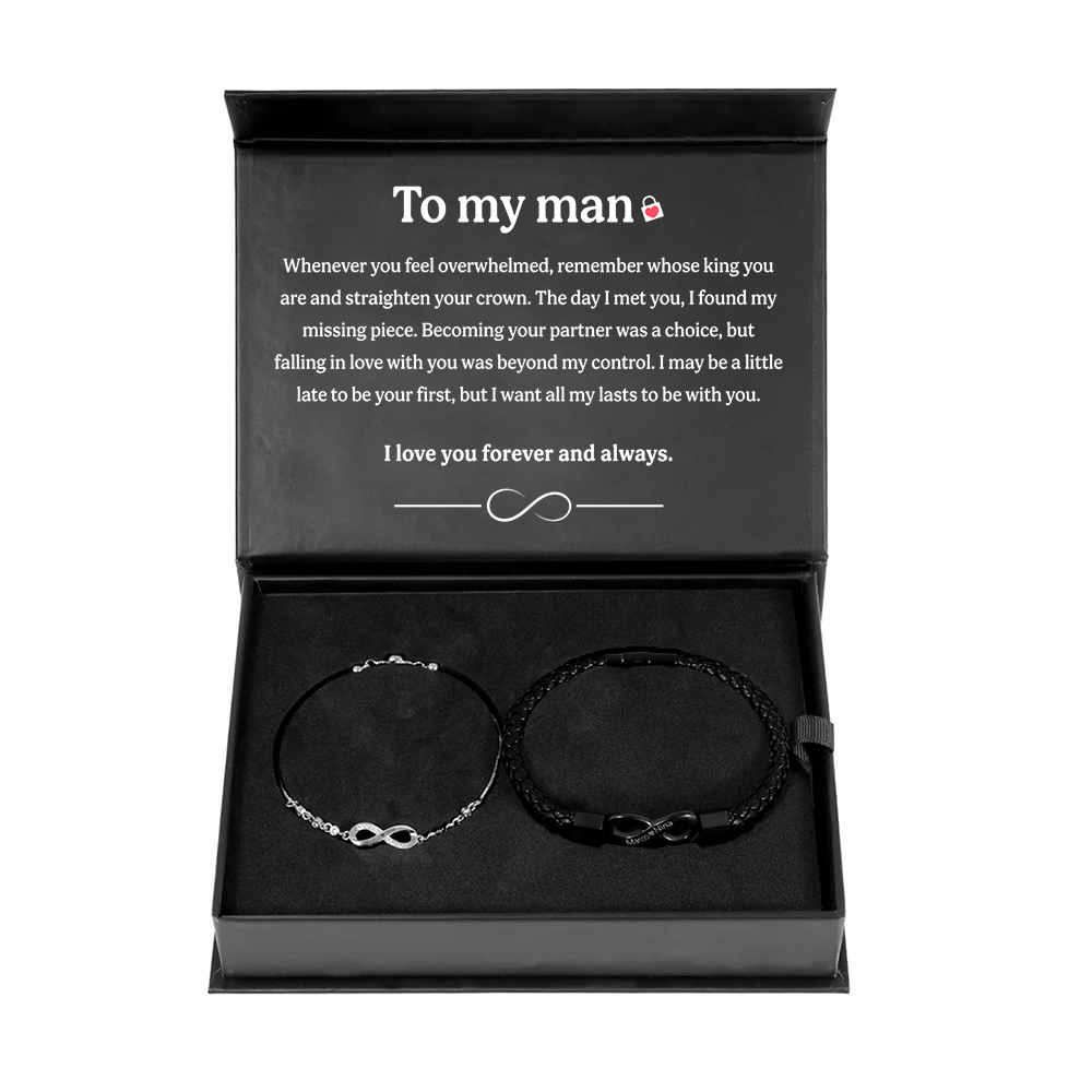 Endless Bracelet Set with Engravings