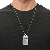 To my Son - Military tag