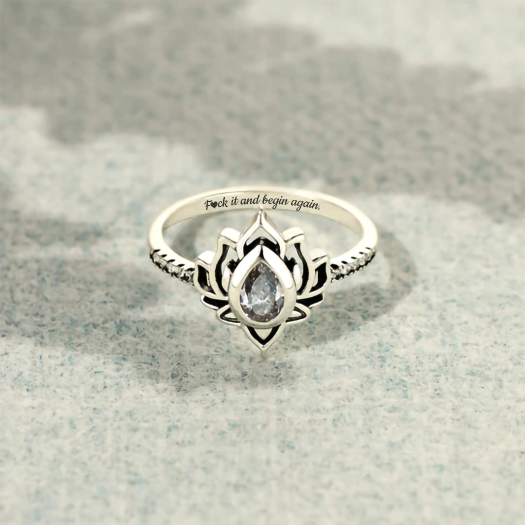 Begin Again - Empowerment Ring with Stone