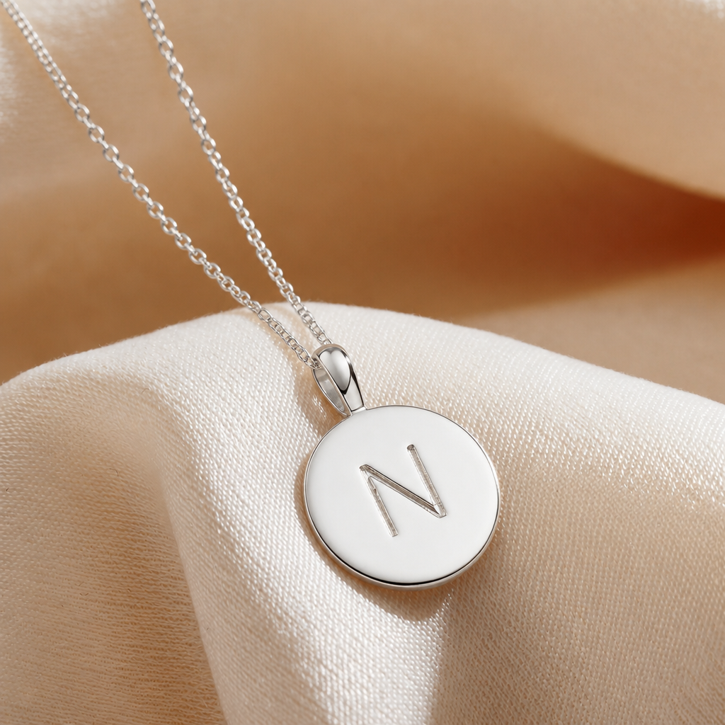 To My Mom - Name Initial Letter Necklace