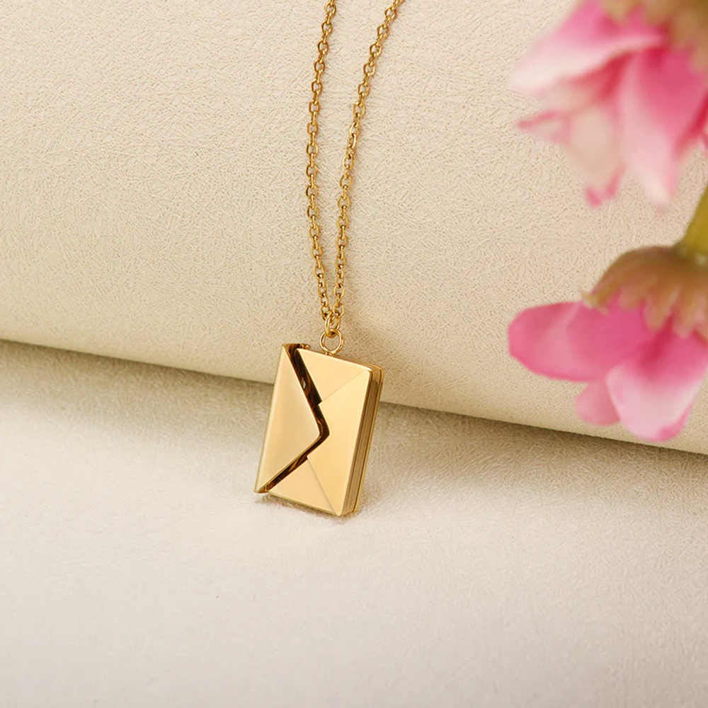 To My Daughter - Letter Necklace - Gold