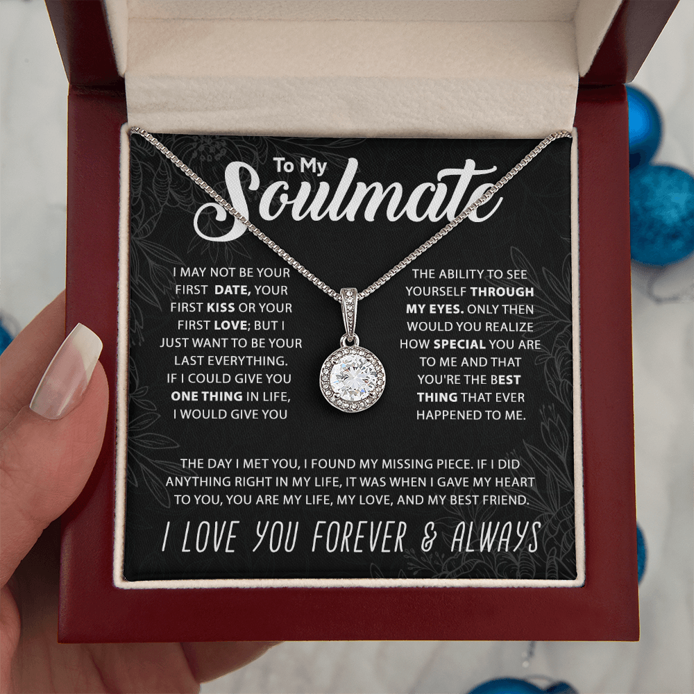 To My Soulmate - Forever and Always Heart Necklace