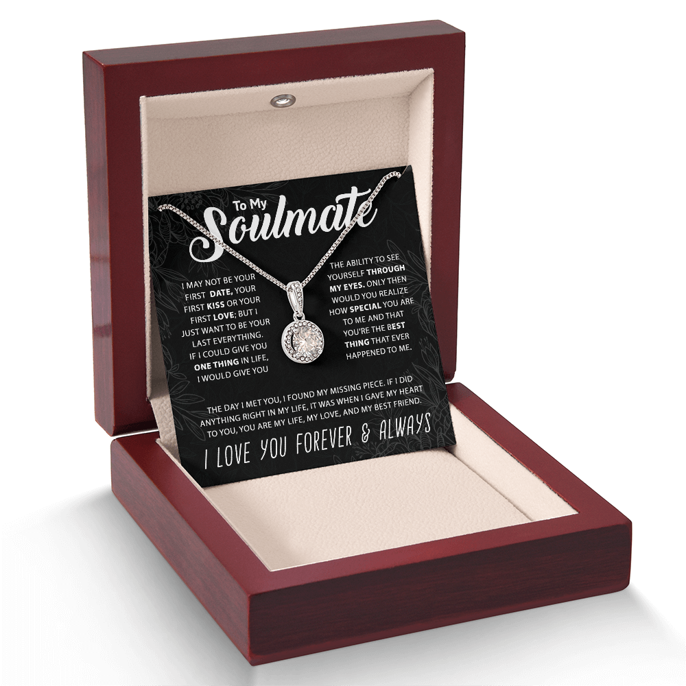 To My Soulmate - Forever and Always Heart Necklace