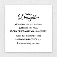 To my Daughter - CBT bracelet - Black